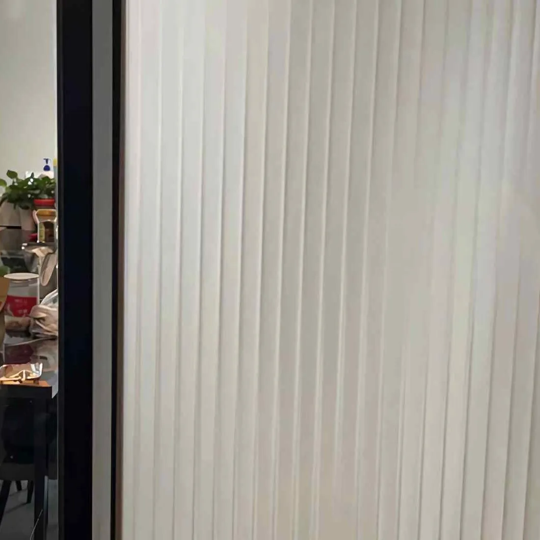 12mm Reeded Glass Film (Frosted Silver) glass film, view 3