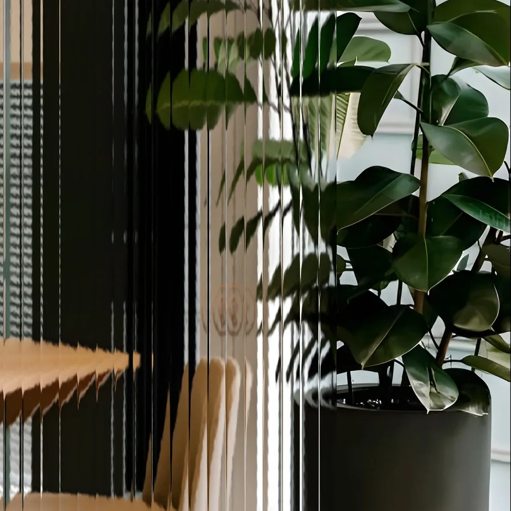 13mm Reeded Glass Film (Clear) glass film, view 2