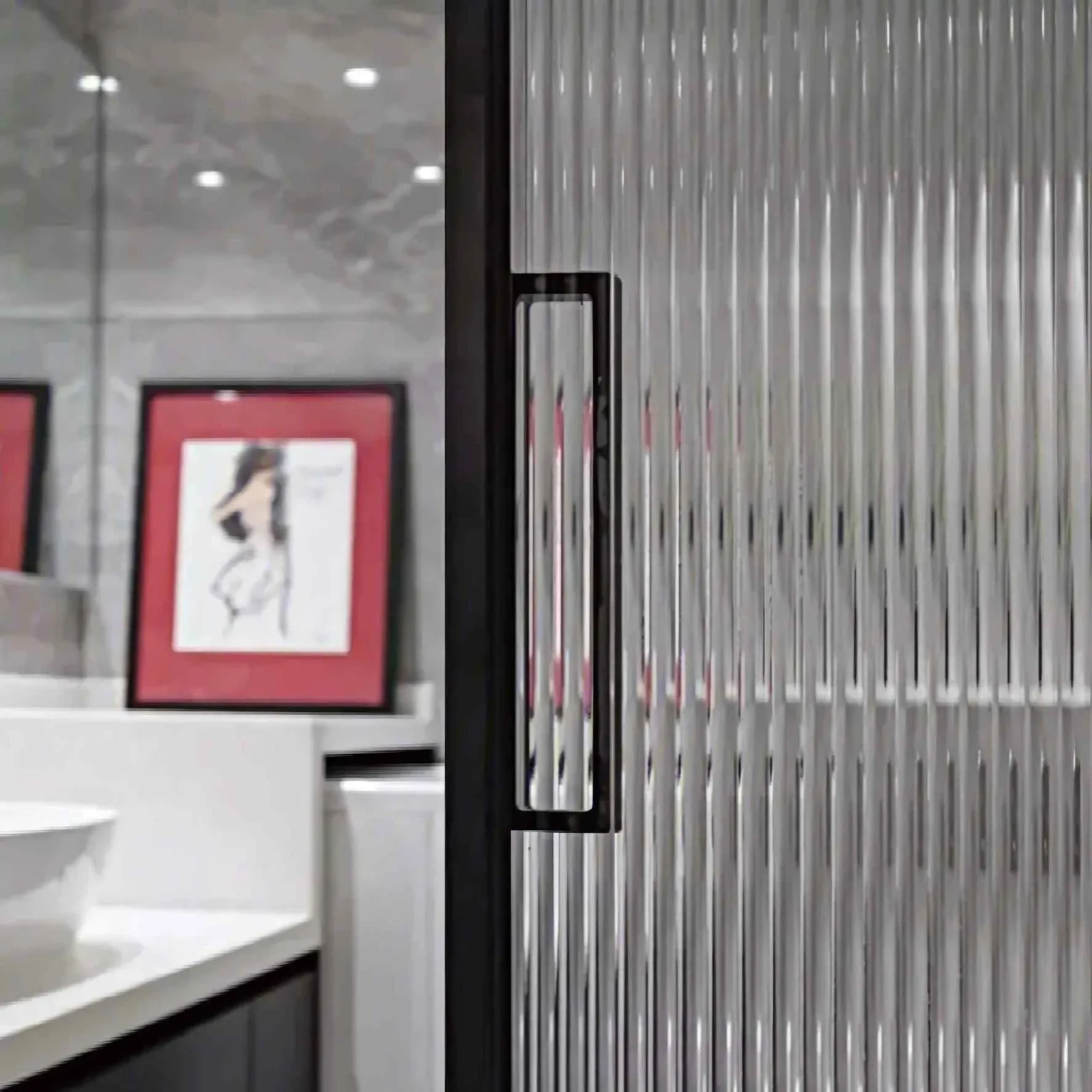 15mm Reeded Glass Film (Clear) glass film, view 9
