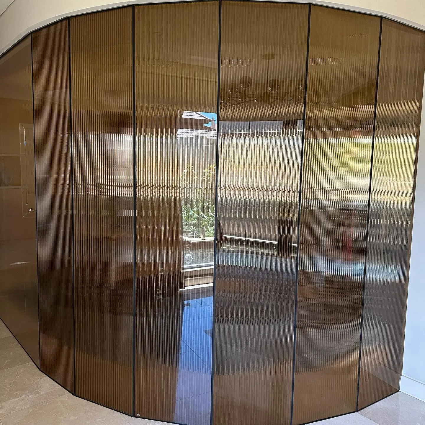 13mm Reeded Glass Film (Clear Bronze) glass film, view 10