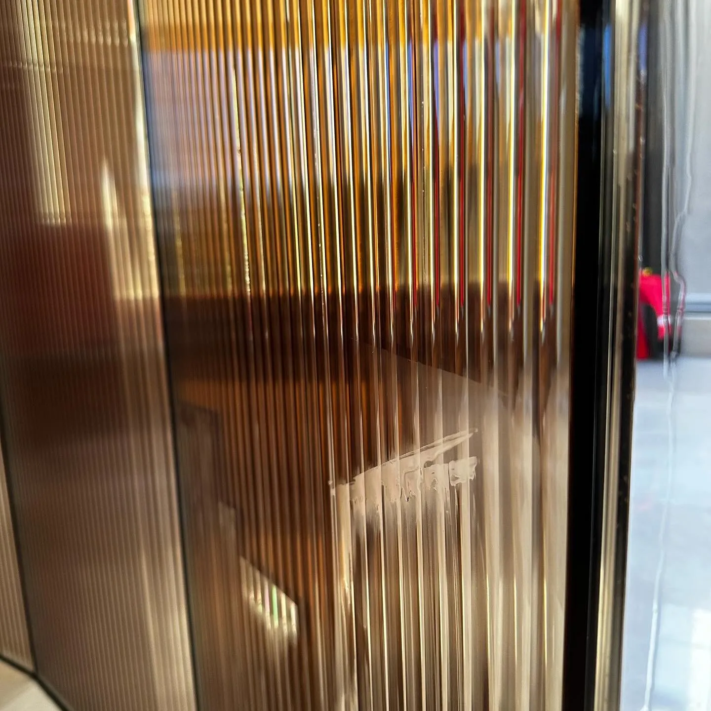 13mm Reeded Glass Film (Clear Bronze) glass film, view 3