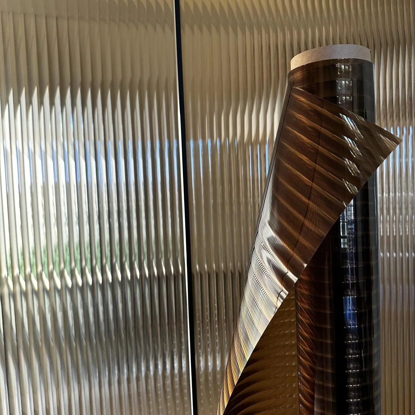13mm Reeded Glass Film (Clear Bronze) glass film, view 4