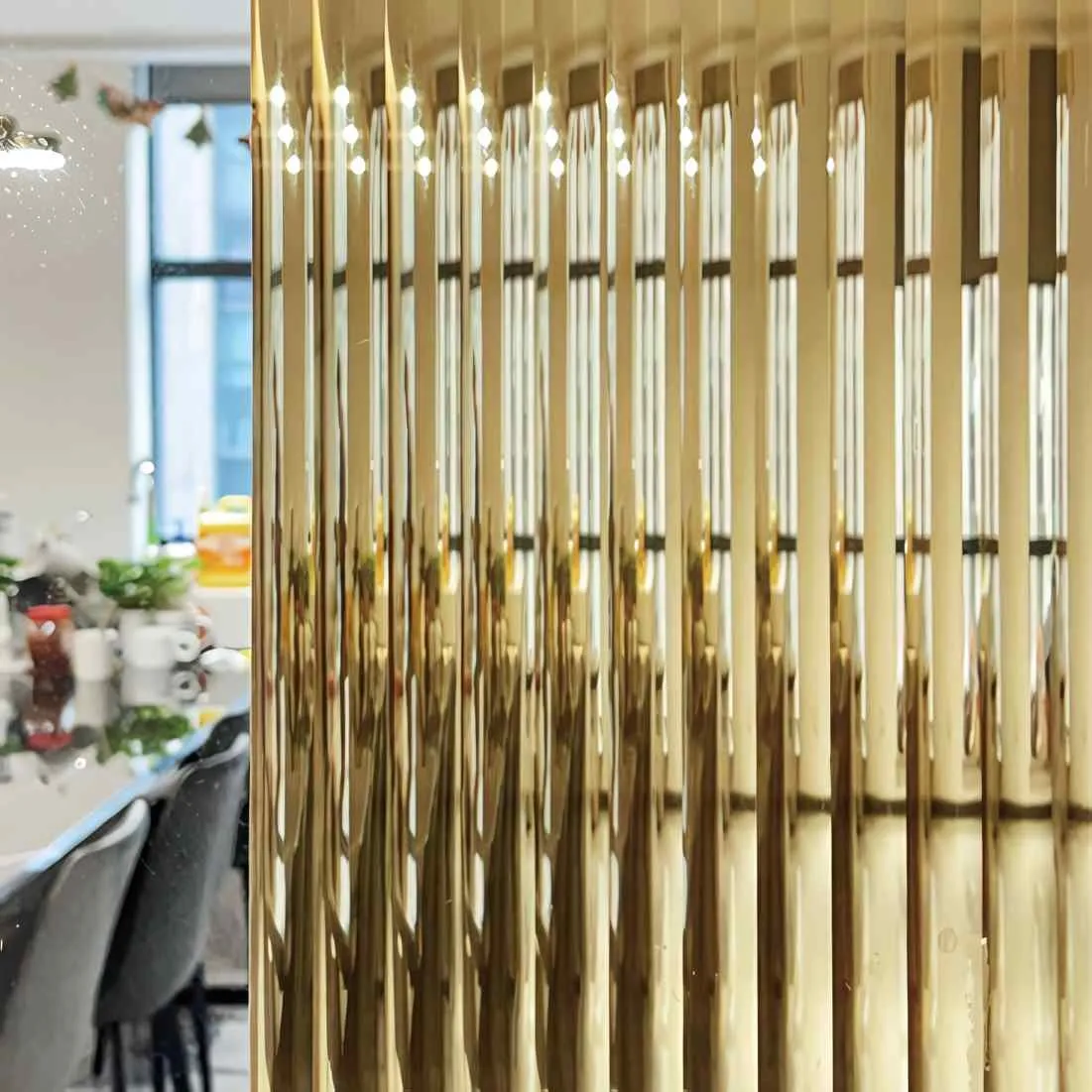 13mm Reeded Glass Film (Clear Bronze) glass film, view 5