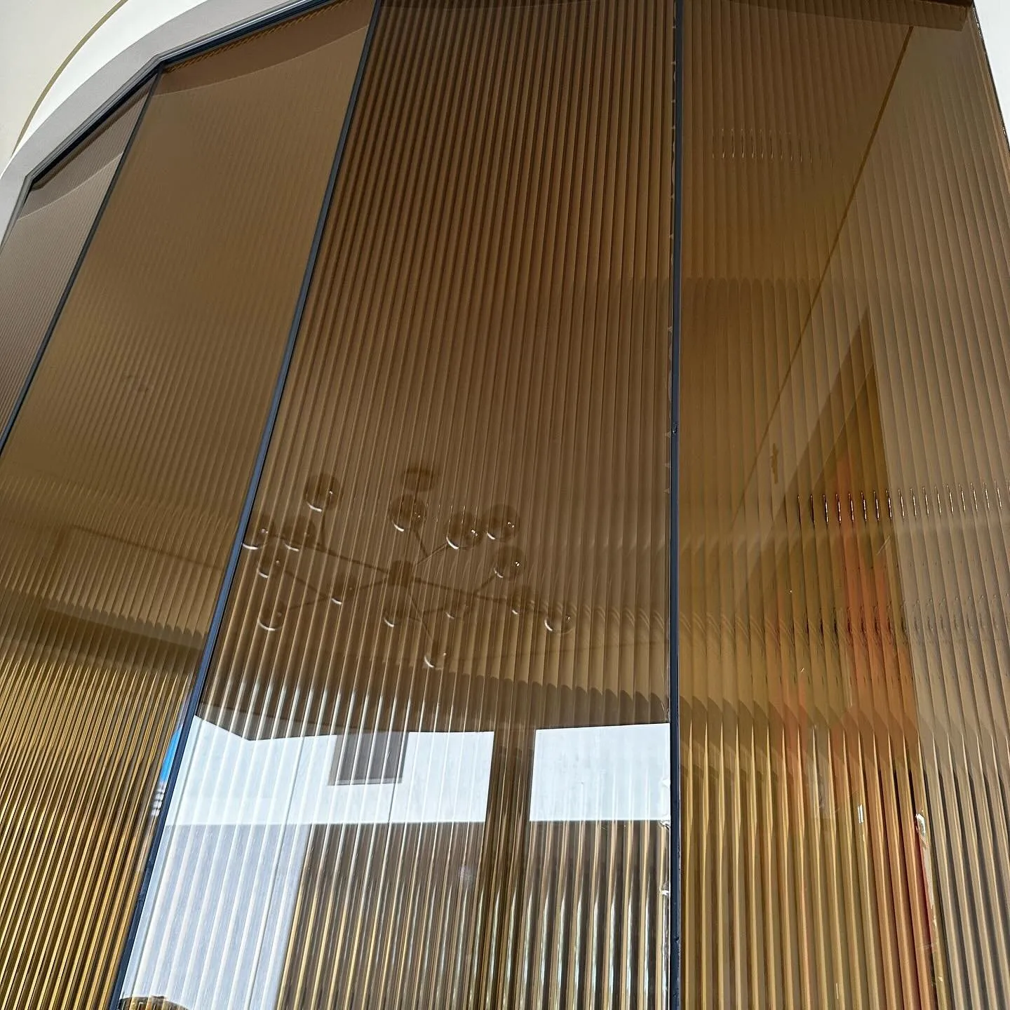 13mm Reeded Glass Film (Clear Bronze) glass film, view 6