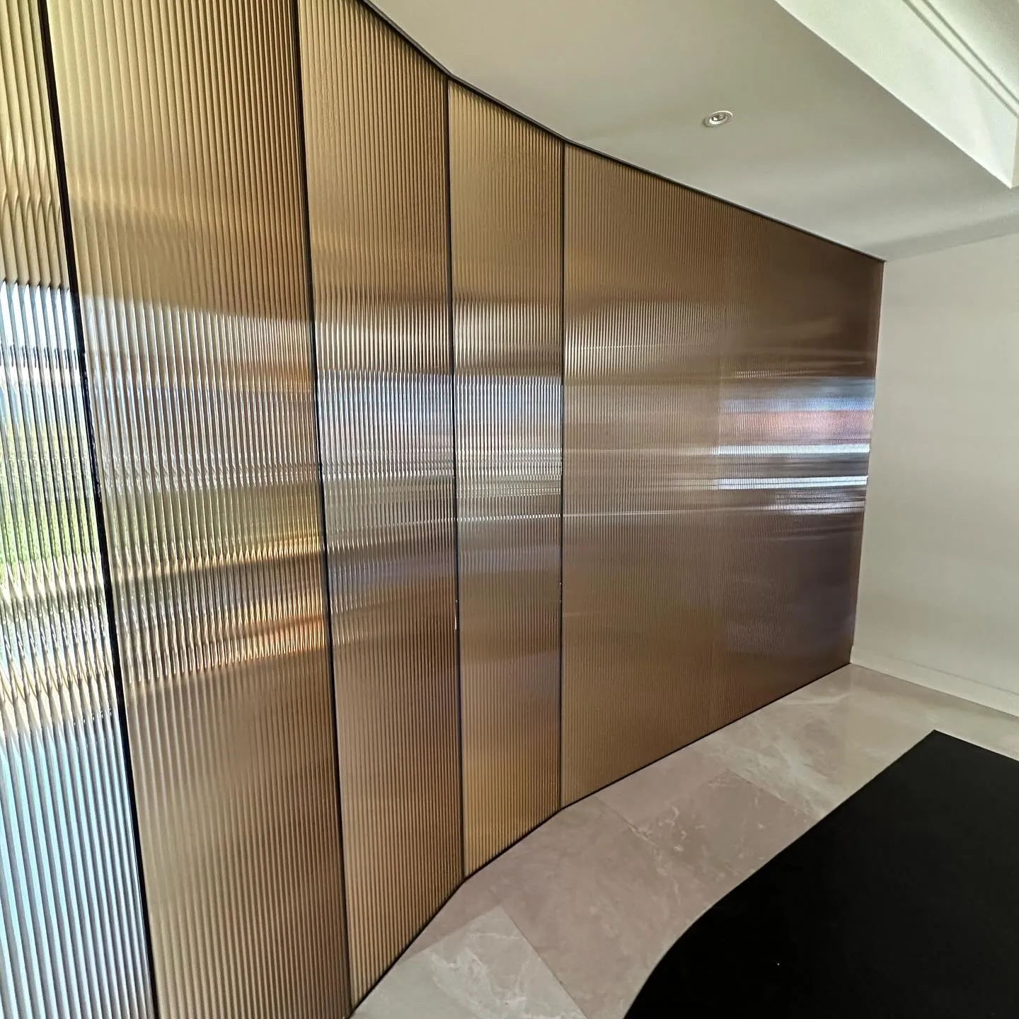 13mm Reeded Glass Film (Clear Bronze) glass film, view 9