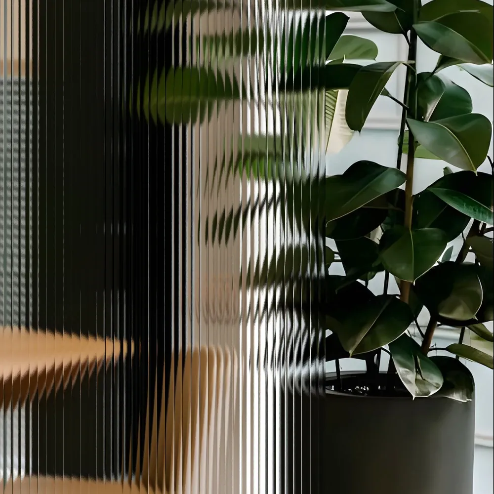 6mm Reeded Glass Film (Clear) glass film, view 2