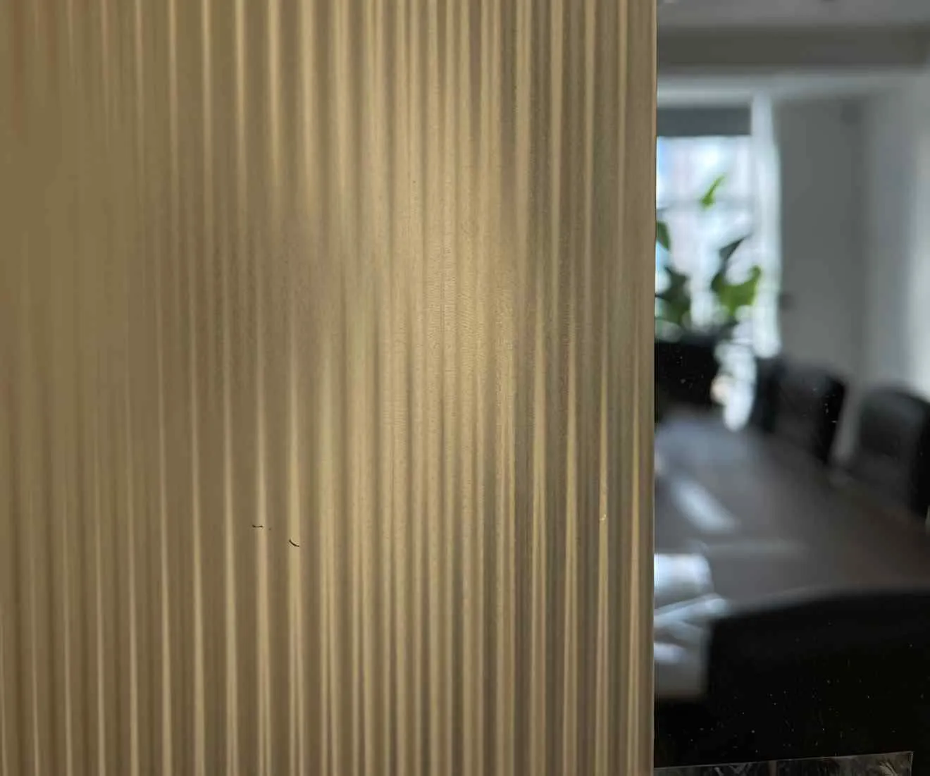 6mm Reeded Glass Film (Frosted Bronze) glass film, view 3