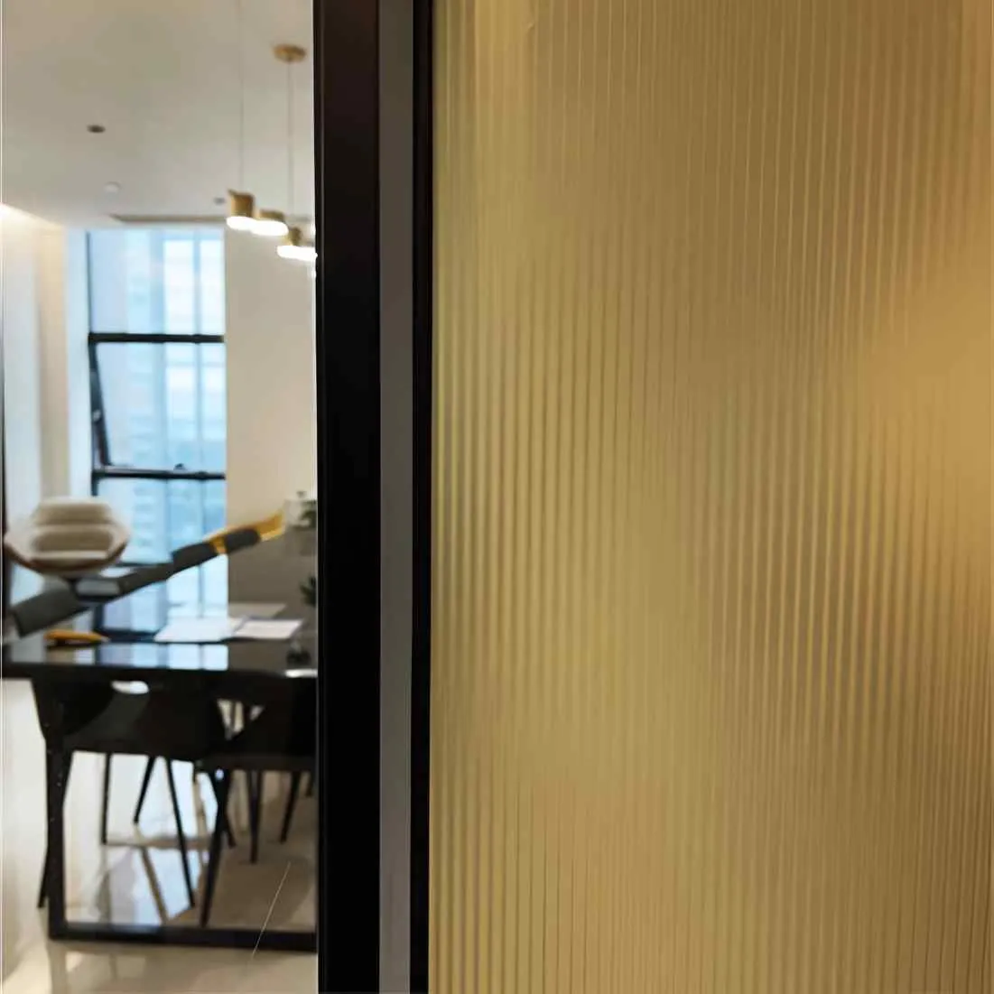6mm Reeded Glass Film (Frosted Bronze) glass film, view 4