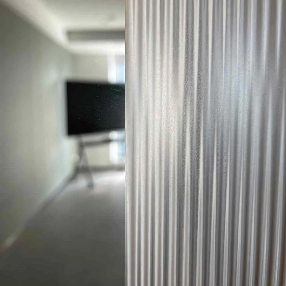 6mm Reeded Glass Film (Frosted Steel) glass film, view 3