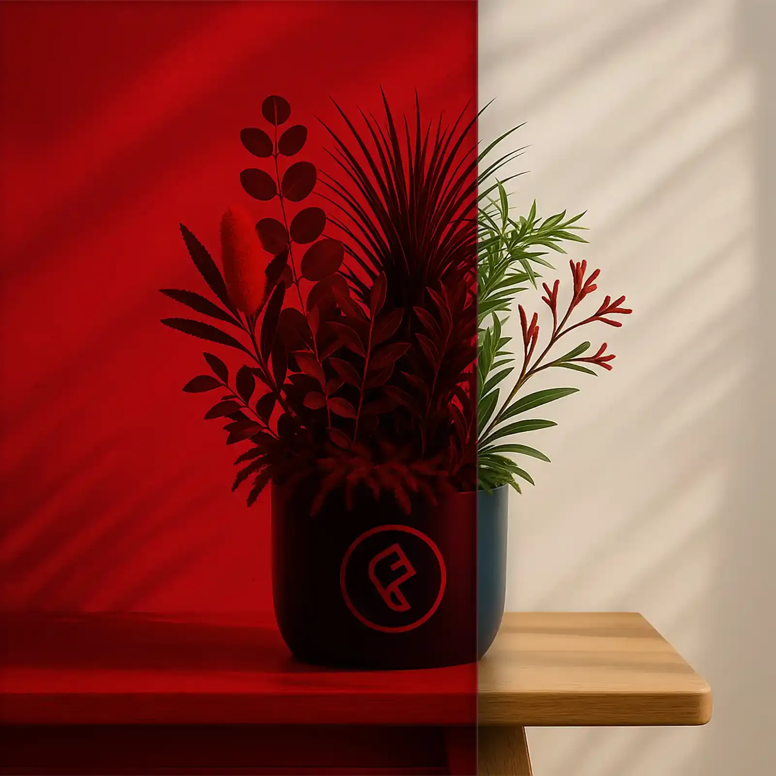 Red Transparent Window Film glass film