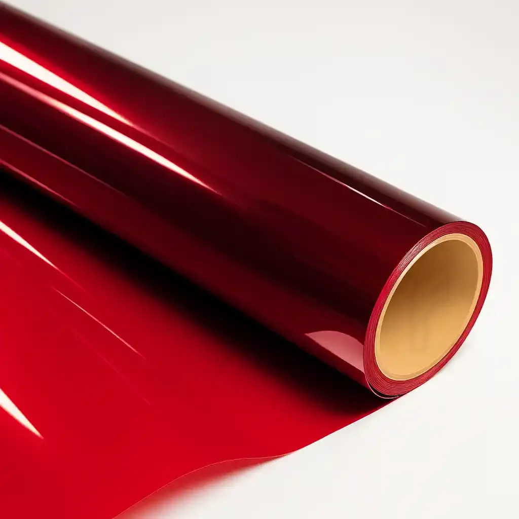 Red Transparent Window Film glass film, view 2