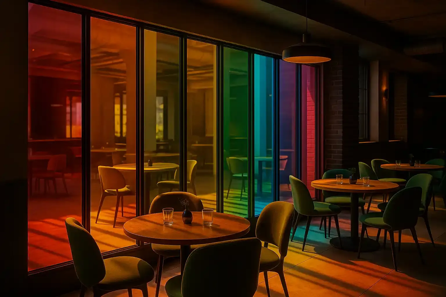 Green Transparent Window Film glass film, view 4